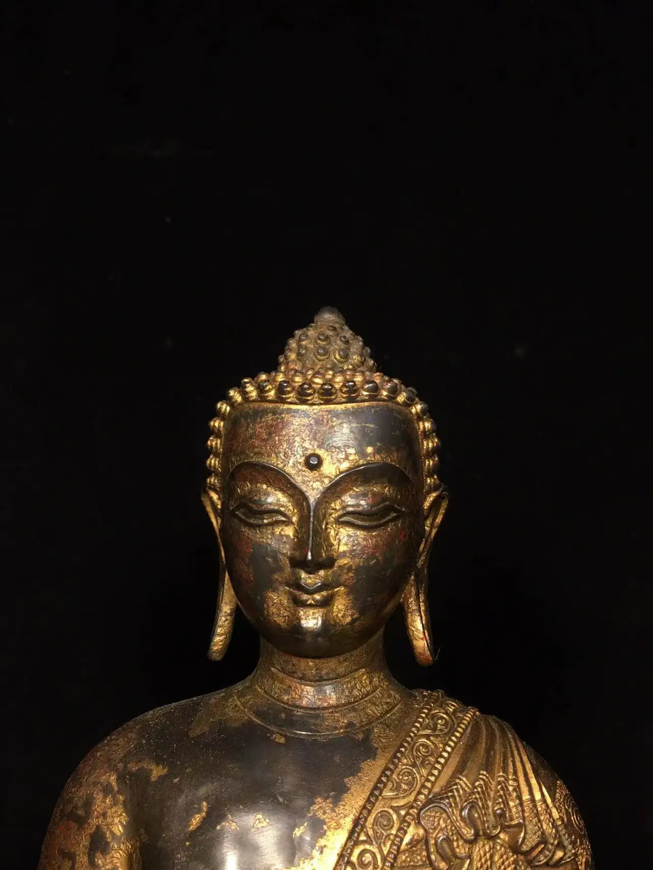 Antique Chinese copper hand-mand Gautama Buddha statue,#60,Handicrafts, best collection&adornment, Free shipping