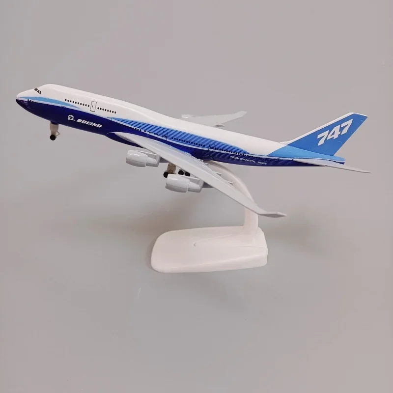 Modelo de liga de metal de 20cm, protótipo boeing 747 b747 companhias aéreas airways, modelo de avião, aeronave fundida com trens de pouso