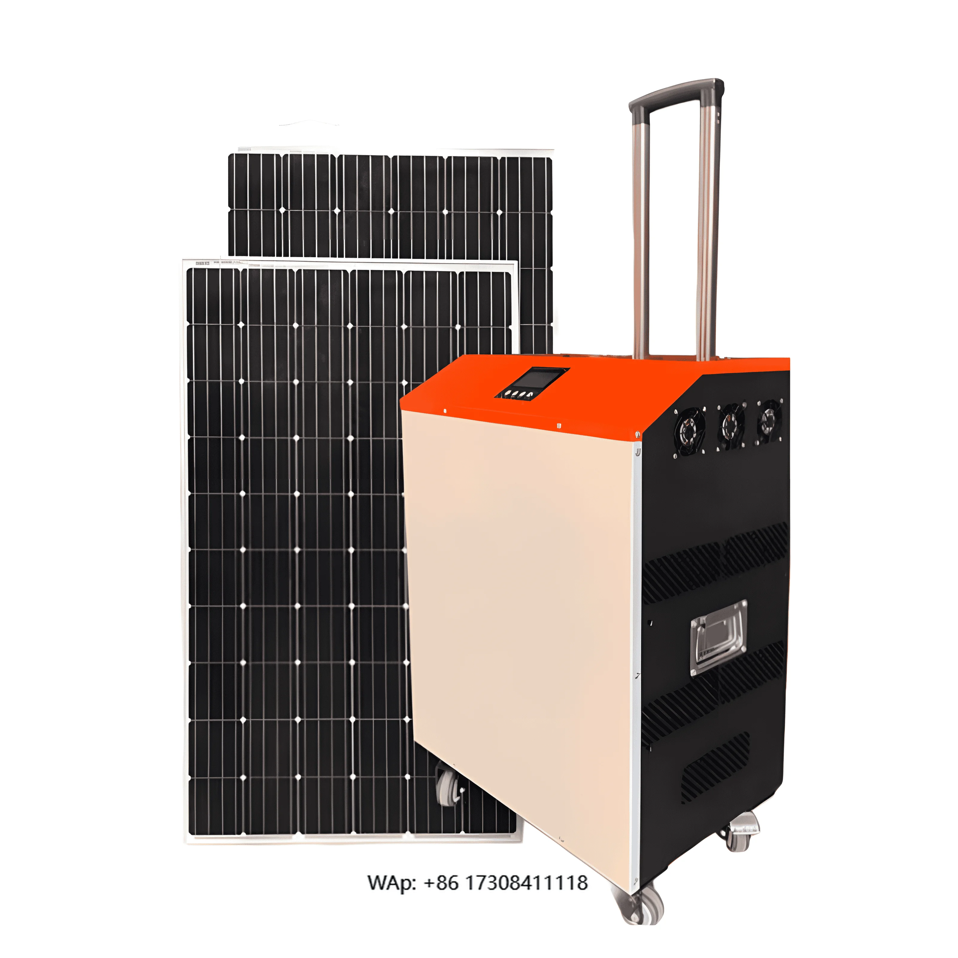 5000 Watt Portable Power Station Solar Generator Kit Home Energy Storage System Pure Sine Wave
