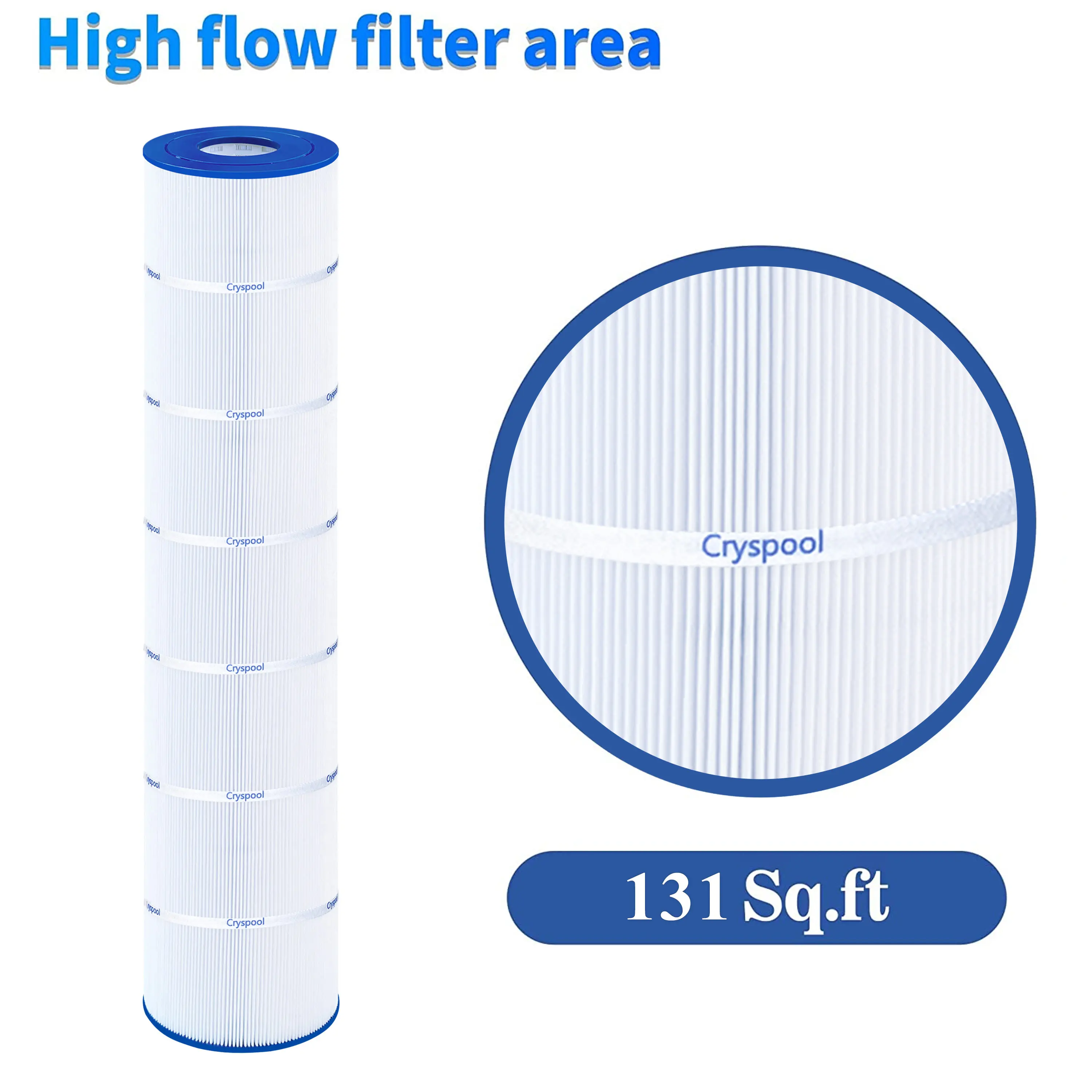 Imagem -05 - Cartucho de Filtro para Piscina Cryspool Compatível com Cx1280reswimclear C5025 C5030c5000 Pa131-pak4c74944x131 Pés Quadrados Pacote 4