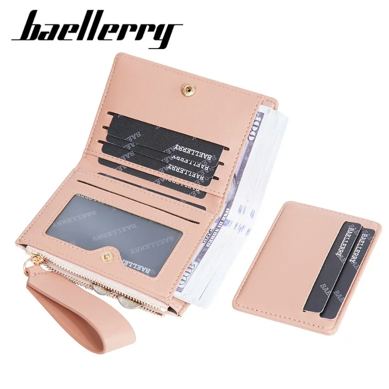 Baellerry Luxury Brand Women Noble Wallet PU Leather Slim Female Multi-card Short Wallets Purse Holders for Women