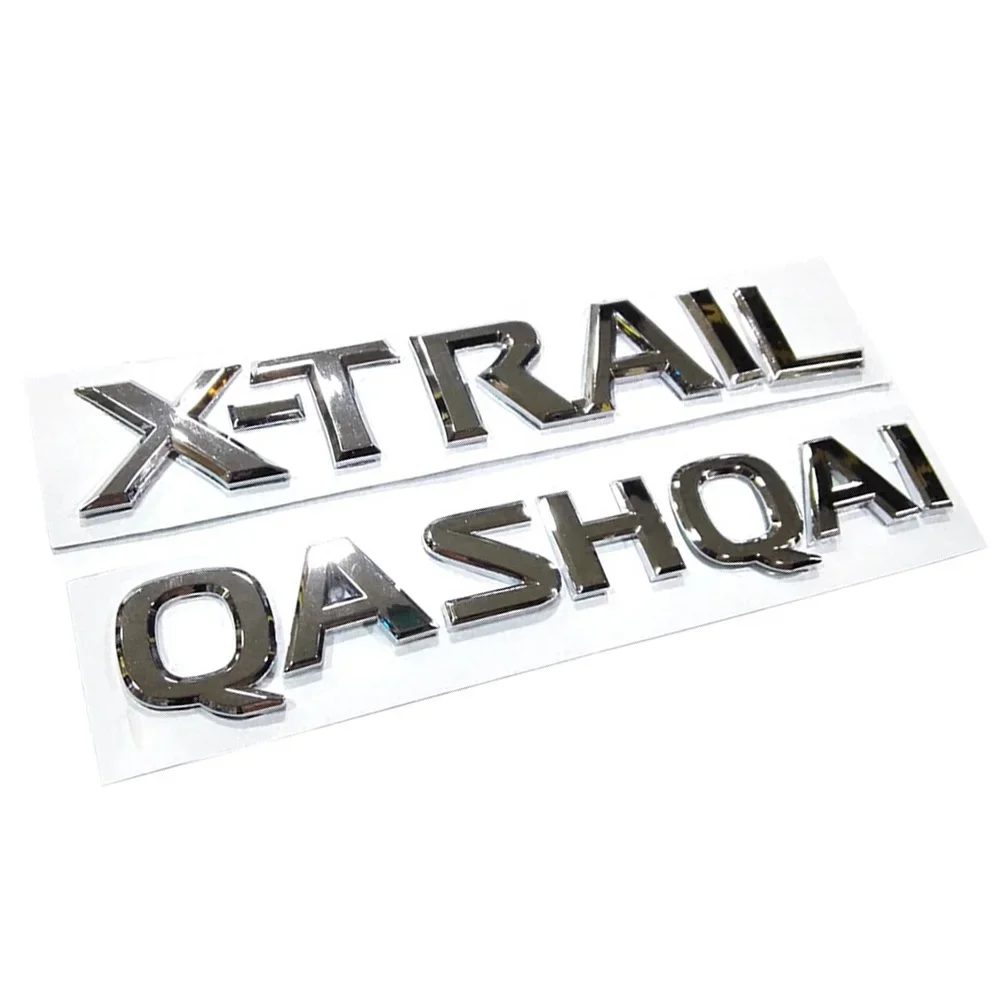 

Car Rear Trunk Letter Emblem Badge Logo Sticker Decal Auto Accessories For Nissan X-Trail Xtrail T30 T31 T32 QASHQAI J10 J11 J12