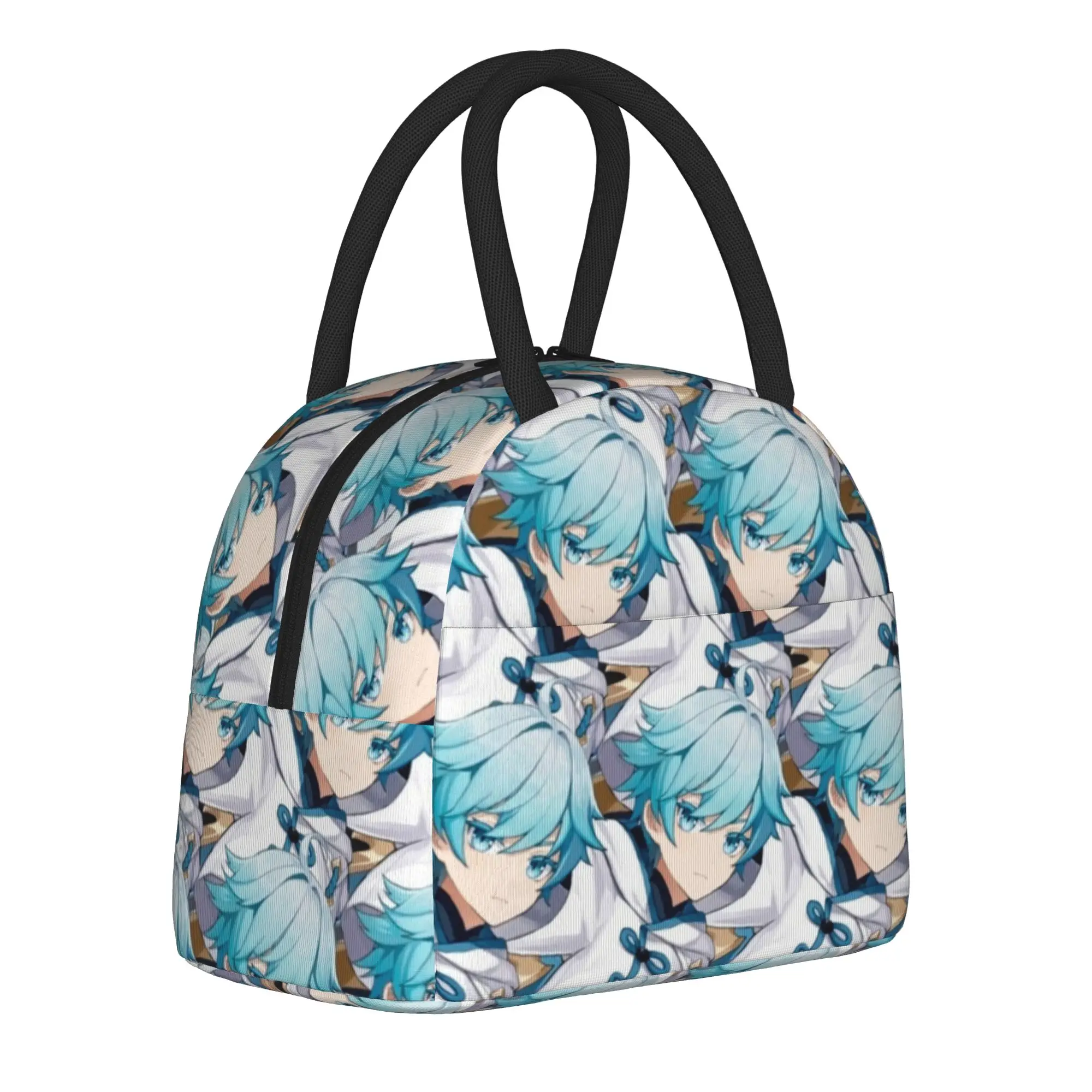 Chongyun Genshins Impact Game  Insulated Lunch Bag Cooler Bag Lunch Container Tote Lunch Box Food Handbags Office  Picnic
