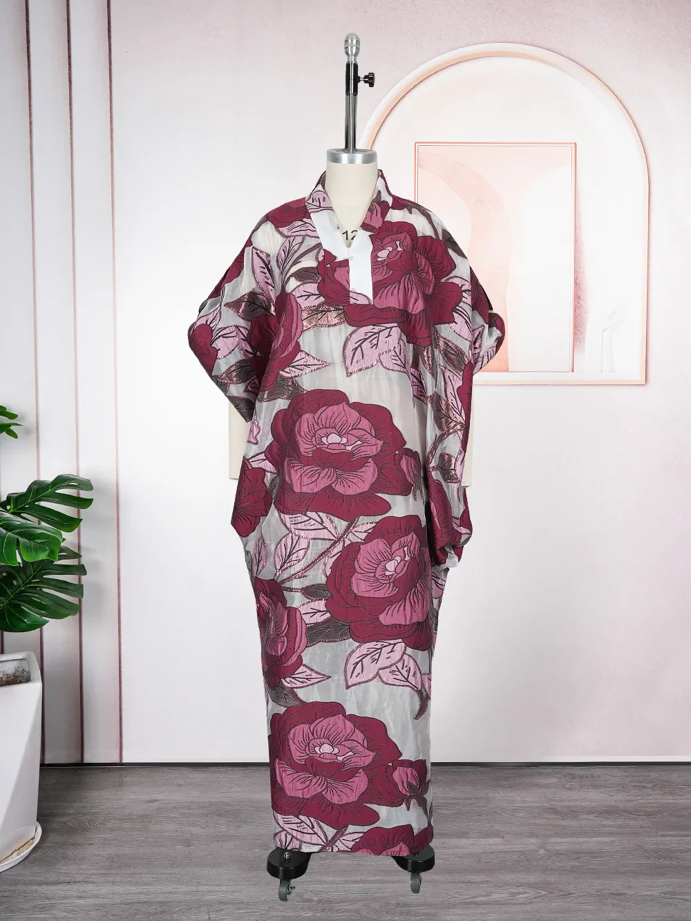 Eleganti abiti africani per le donne Moda musulmana Boubou Abaya Robe Dashiki Ankara Abiti in pizzo Abito da sera Abito lungo caftano