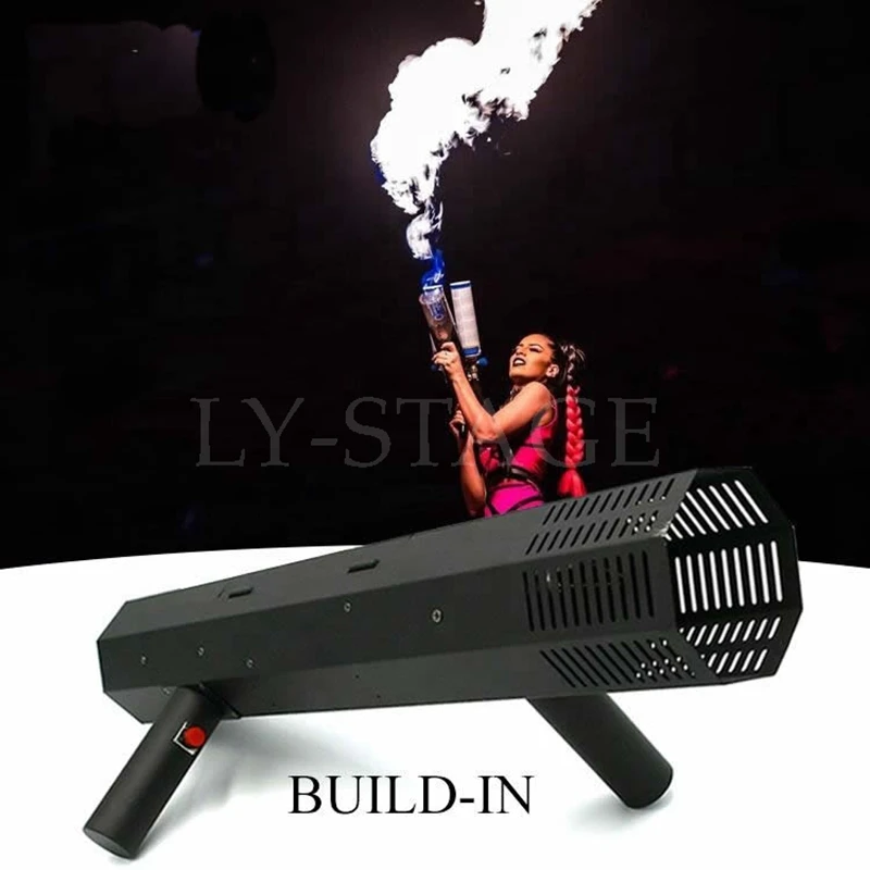 Build-In Design Atmosphere Fire Props Handheld Flame Machine Gun 2m High Spray Fire Thrower Flame Performer For Stage Fire Show