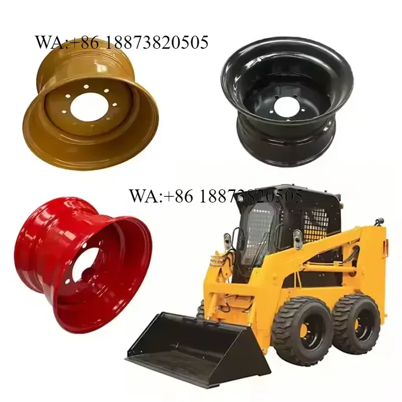 Custom 16.5x9.75 Steel Wheel Rims for Skid Steer Loader 9.75x16.5 Rim for 12-16.5 Tire