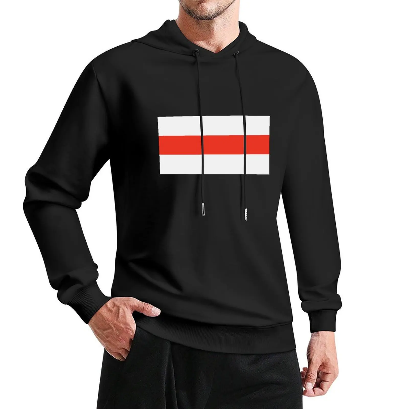 

White Red White Classical National Belarussian Belarus Flag Pullover Hoodie men's sweat-shirt autumn jacket men hoodie oversize