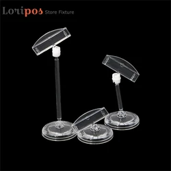 Transparent Plastic Advertising Clips Hotel Table Desk Sign Display Price Label Tag Clip Memo Holders In Supermarket Retails