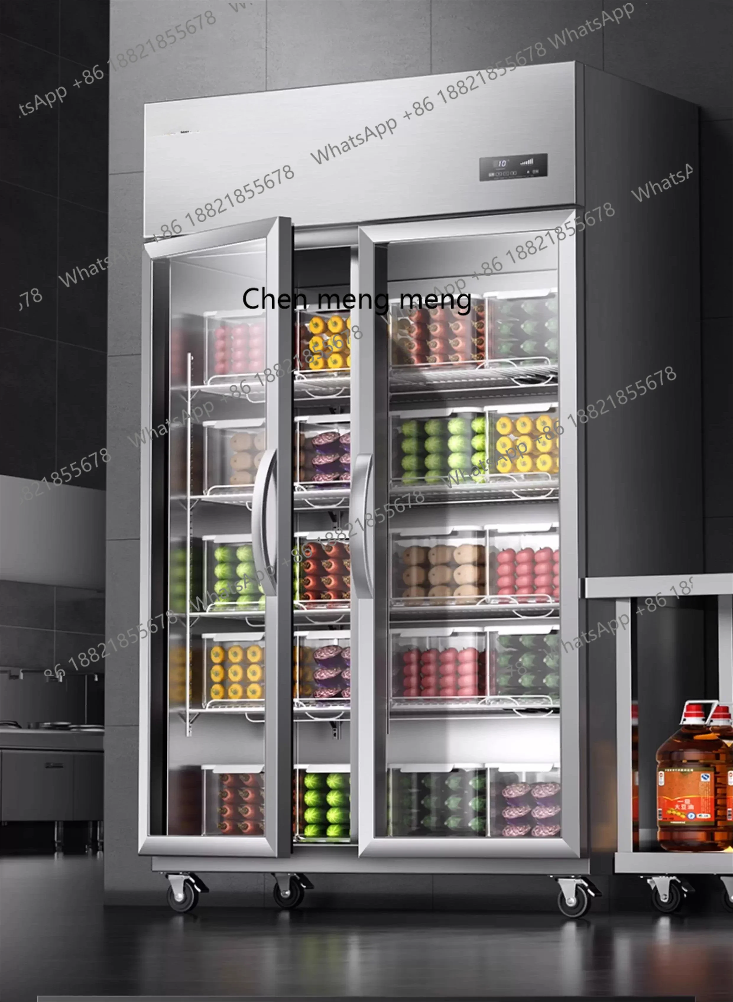 M138 Demax Fruit and Vegetable Freshness Preservation Cabinet Commercial Refrigerated Display Cabinet