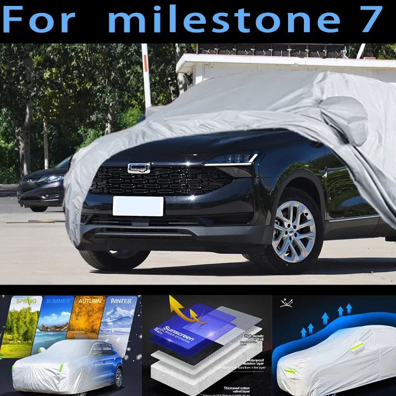 

For milestone 7 Car protective cover,sun protection,rain protection, UV protection,dust prevention auto paint protective