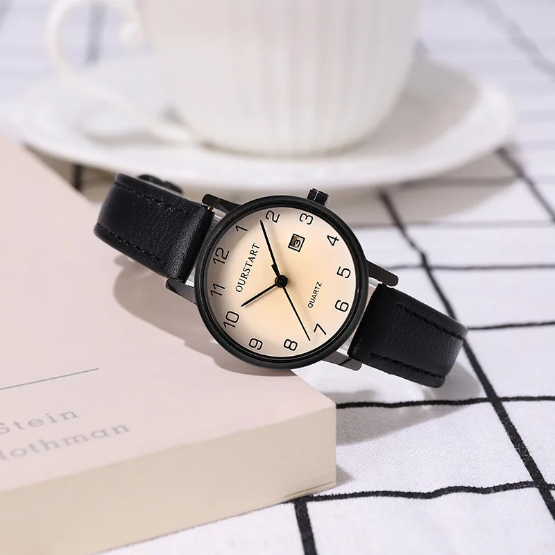 Ladies Watch, Fashion Digital High Sense Calendar Belt Quartz Watch