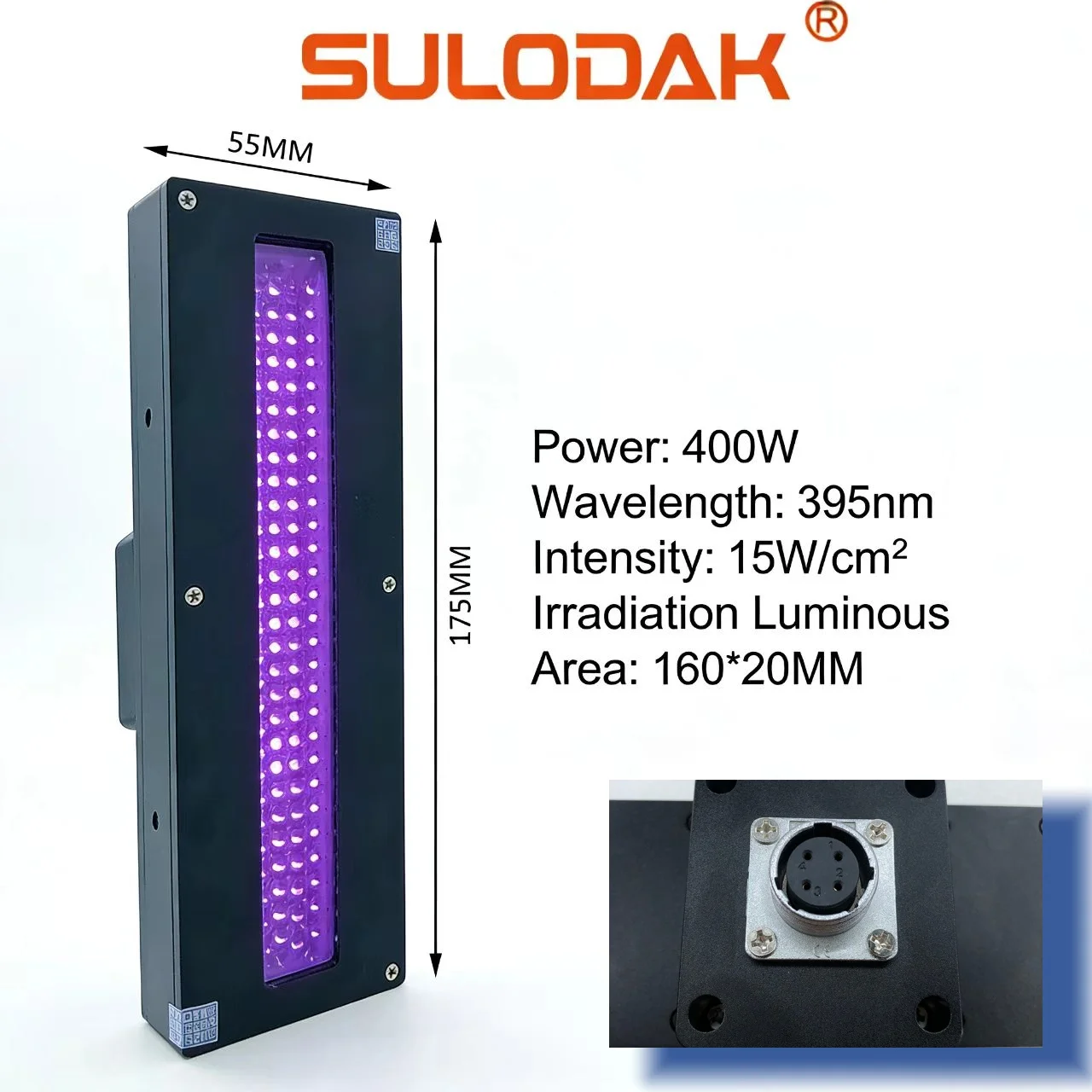 

16020 LED Light Energy High Industrial Flat Plate Roll Light ZR-1000LED Blue Light Curing