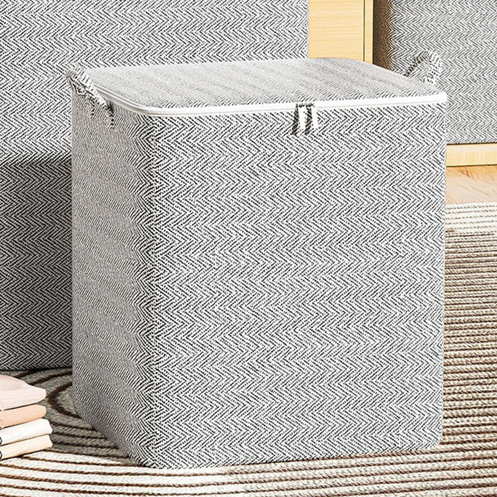 

Foldable Bedding Bag Large Capacity Blanket Organizer Comforter Bag with Handle for Travel Dorm Moving Camping for Blankets