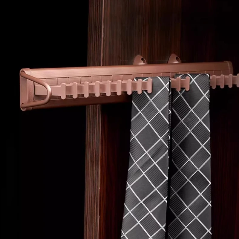 

Выдвижной органайзер для шарфов, боковой кронштейн для шкафа, держатель для ремней, многофункциональная вешалка для гардероба с выдвижным механизмом