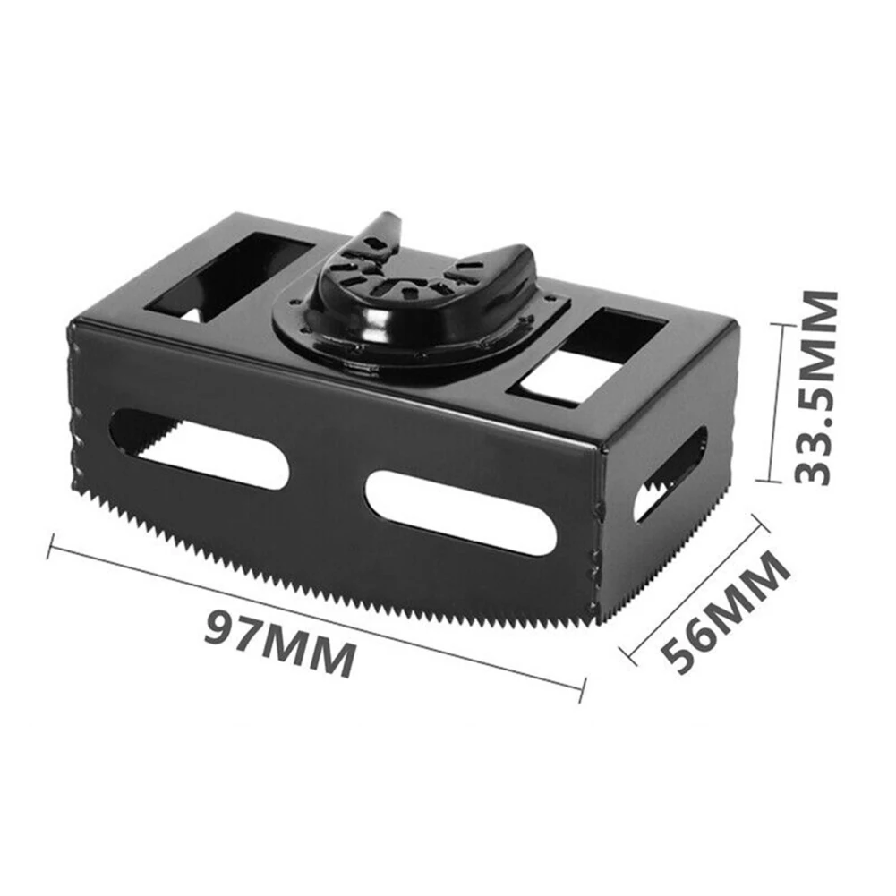 1pcs Universal Square Slot Cutter Hole Cutting Saw Blade For Junction Box Wall Panel Aluminum Plastic Gypsum Board