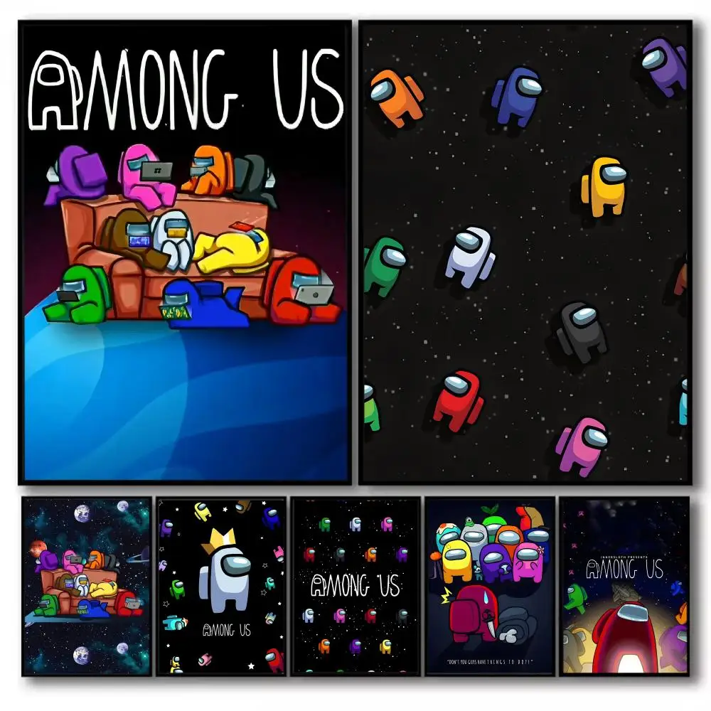 A-AmongS Us Poster Holiday Gifts Decoration Designed For Home Restaurant Office Space Wall Art