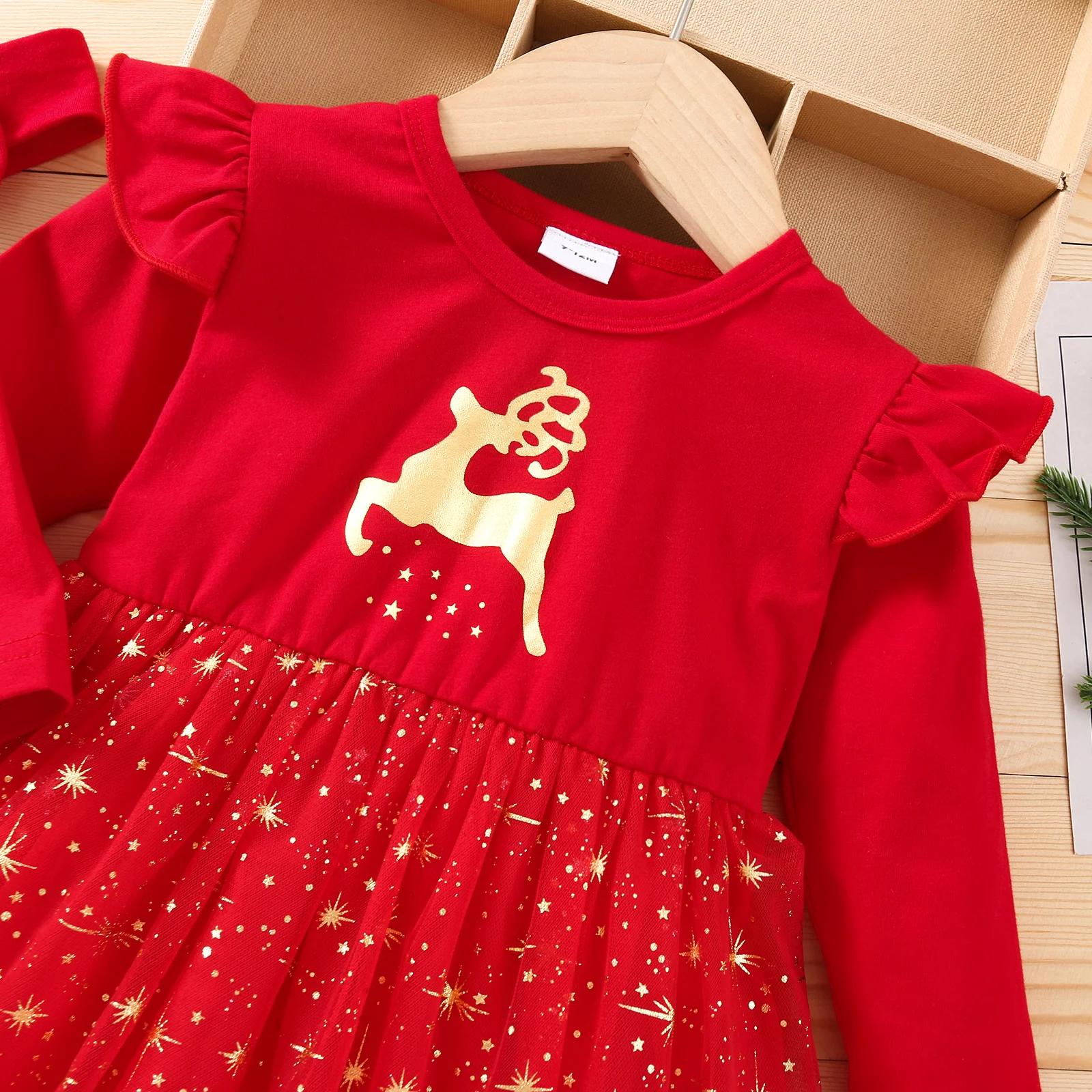 Bebê recém-nascido vestido de natal roupa manga longa macacão tutu saia vestido vermelho bandana infantil meninas traje festivo de natal