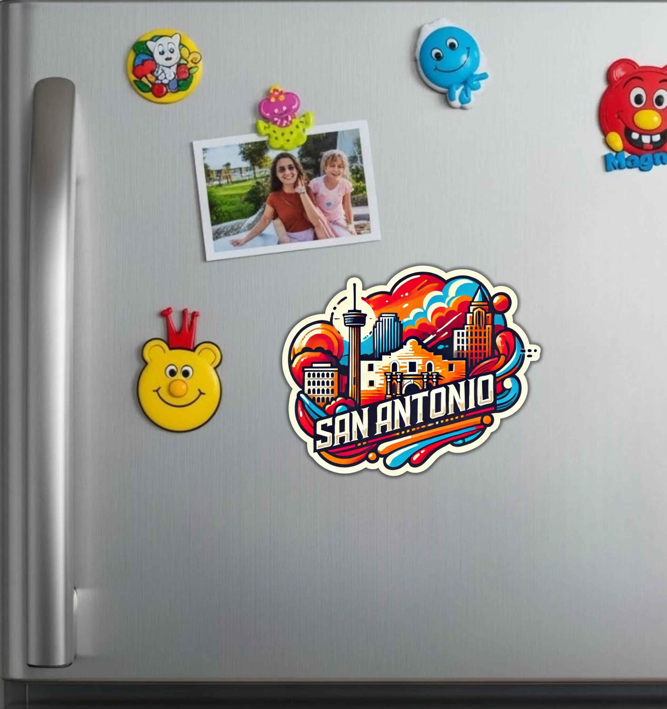 San Antonio Texas Travel Souvenir Vinyl Sticker For Laptop And Suitcase Self Adhesive Decal