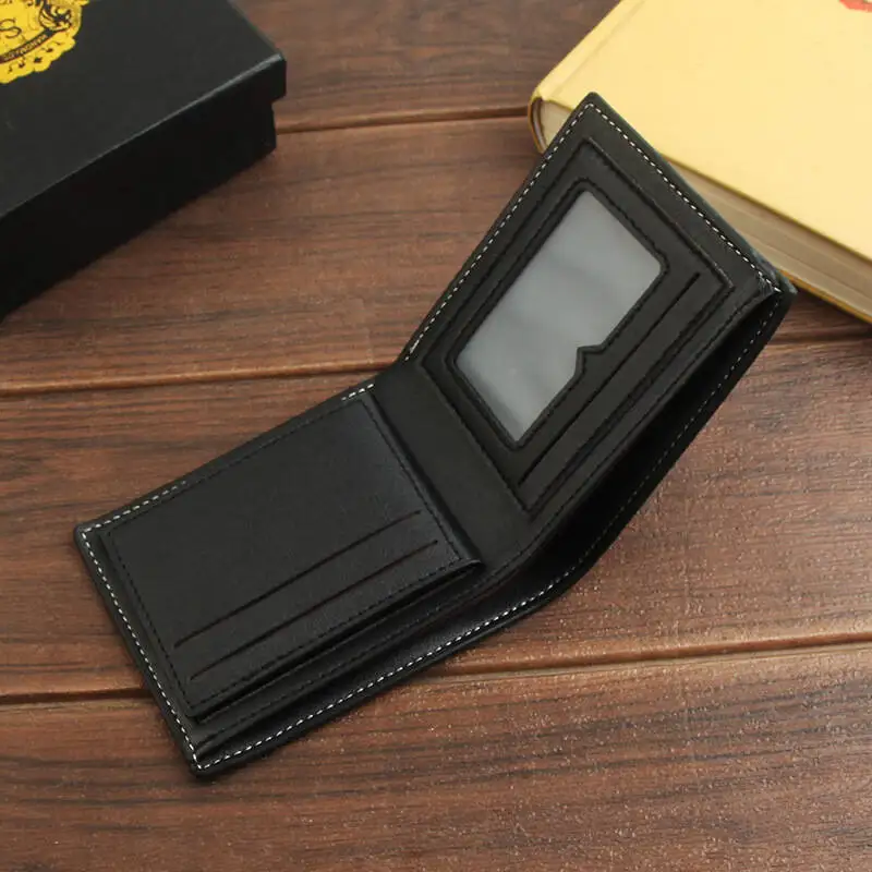 New PU Leather Men's Short Wallet Retro Simple Thin & Light Wallet Wholesale Student Youth Multi Card Position Bag Retro Casual