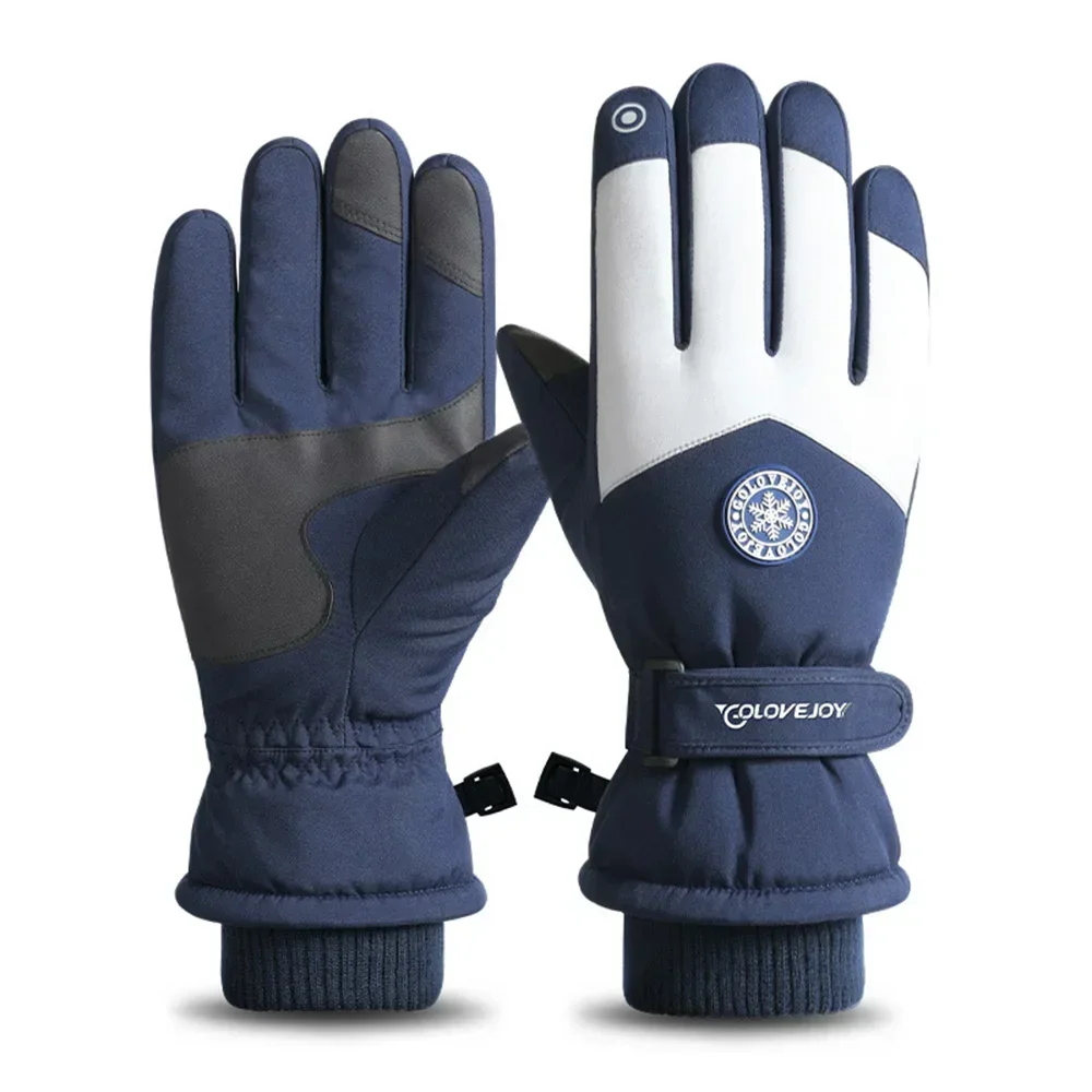 

Unisex Skiing & Cycling Gloves: Waterproof, Thick Fleece-Lined, Windproof Snow Gloves with Touch Screen Compatibility for Motorc