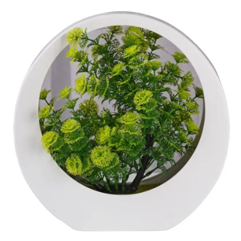 

FEDI-Artificial Plant Bonsai With LED Light Small Tree Pot Fake Plant Potted Ornaments Home Table Decoration