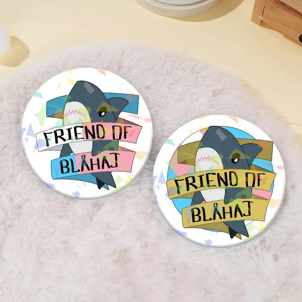 Friend of Blahaj Enamel Pin Clothing Bag Accessories Brooch Cartoon Science Fiction Badge Gift