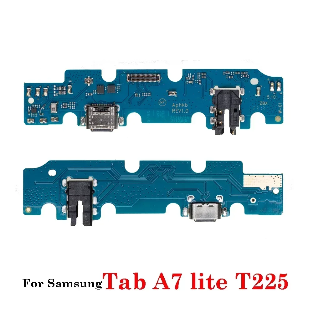 Puerto de carga USB para Samsung Galaxy Tab A7 lite, T220, wifi, T225, LTE, conector Doct, placa de carga, Conector de enchufe, Cable flexible, nuevo