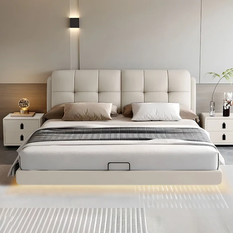 

Designer Princess Double Bed Bedroom Waterproof Wooden Luxury Double Bed Full Size Headboards Cama Matrimonial Home Furniture