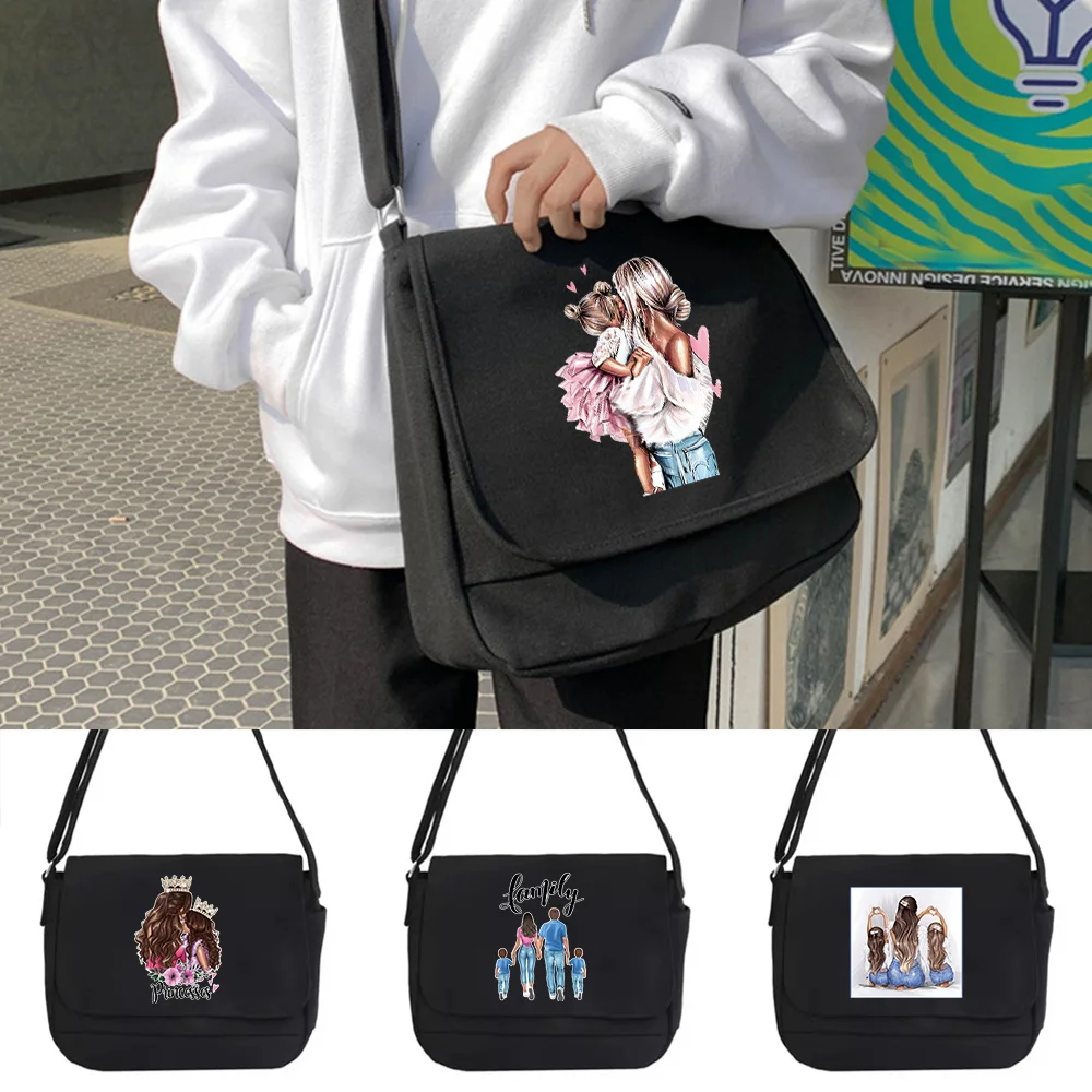 Messenger Bag Japanese Multi-function Messenger Bag Young Woman  Literature Harajuku Wind Portable One-shoulder Mom Pattern Bags