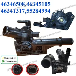 46346508 46345105 46341317 55284994 For ALFA ROMEO FIAT 500X JEEP COMPASS Engine Coolant Thermostat Housing Cover Assembly