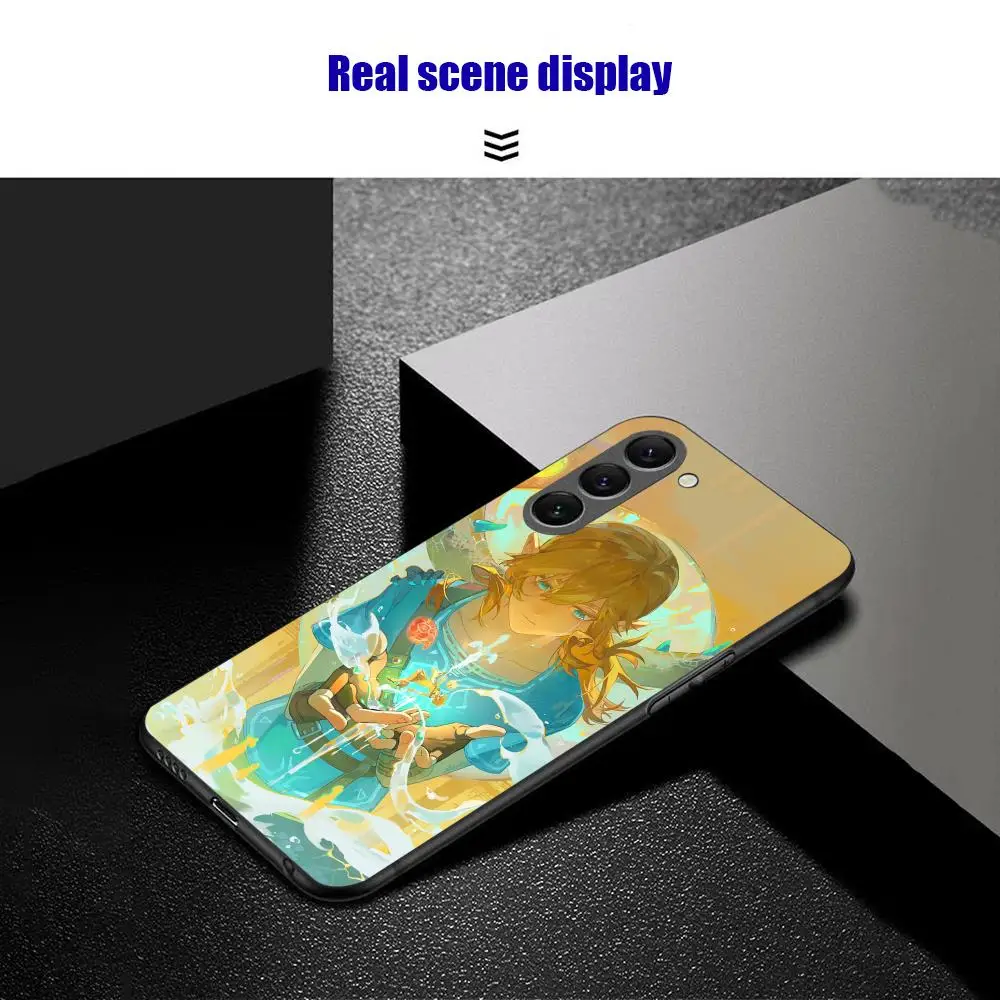 Legend of Z-zeldaEs-S Game Phone Case For Samsung Galaxy S26 S25 S24 S23 S22 S21 Plus Ultra Note20 Soft Black view 3