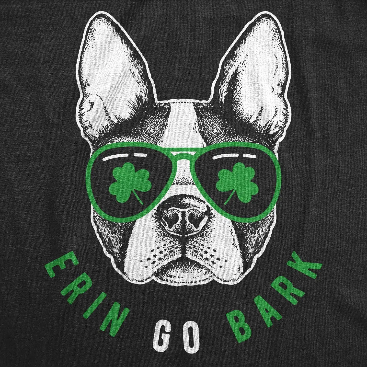 Mens Erin Go Bark T Shirt Funny Saint Patricks Day St Patty Clothes Dog Tee