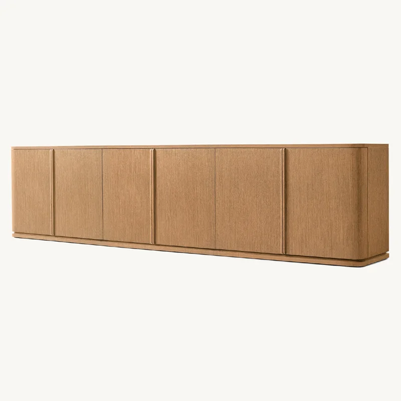 

American rural retro solid wood dining side cabinet American RHH Nordic log color old foyer porch cabinet locker