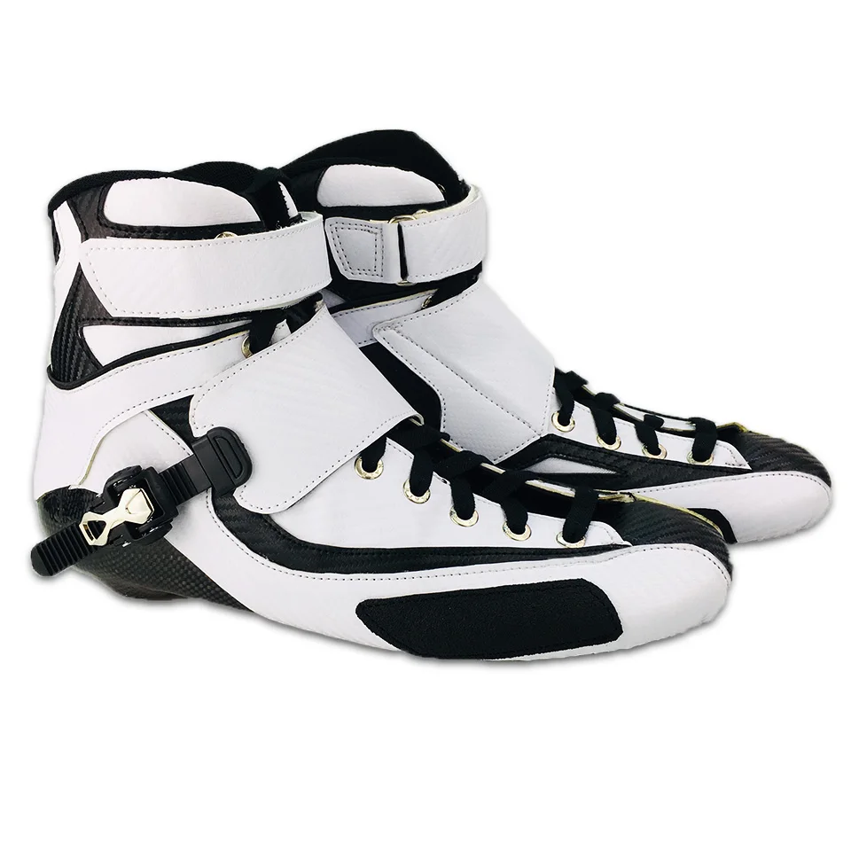 Marathon High Ankle Up Boots Speed Inline Skates Carbon Fiber Upper Shoes Professional Kids Adults Racing Skating Patines Boot