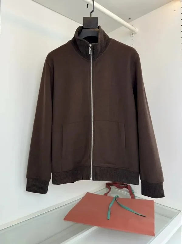 

Italian LP cashmere blend stand-up collar casual jacket