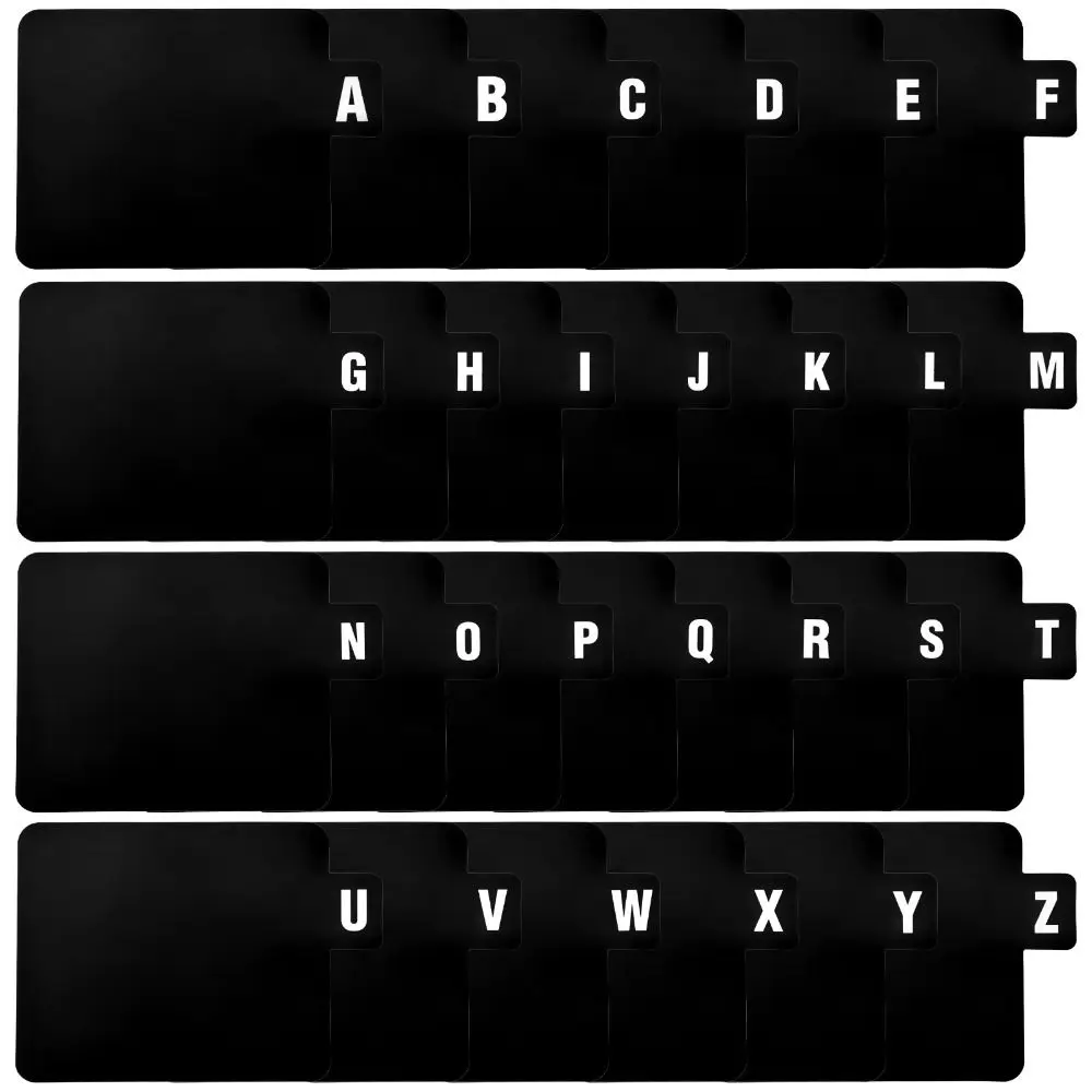 

Vinyl Bookmark Pen Clip A-Z Alphabetical Record Dividers Notebook Marker Multifunctional Notebook Planner Accessories