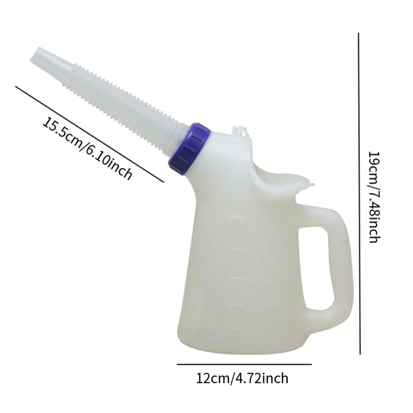 Oil Dispenser Oil Storage Pot PETG Material High Density Jug with Ergonomic Handle for Automotive Engine Fluid Measuring