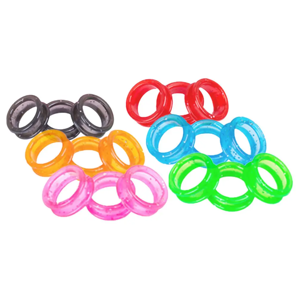 

18Pcs Scissors Silicone Finger Rings Non-Slip Flexible Comfort Grip Ring for Shears Thumb Insert Hair Stylist Pets Grooming