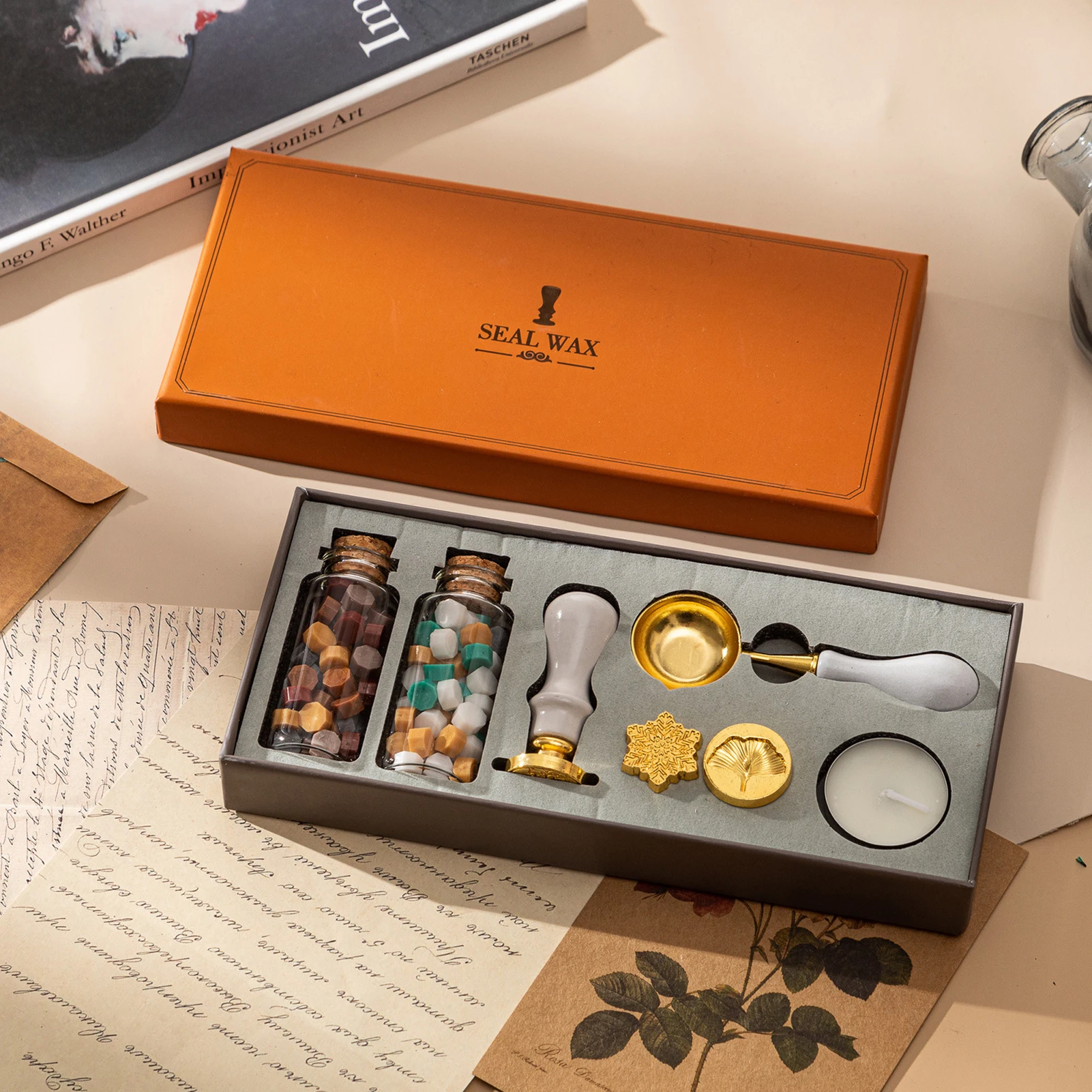 Wax Seal Letter Kit - Kit de tampons de sceau de