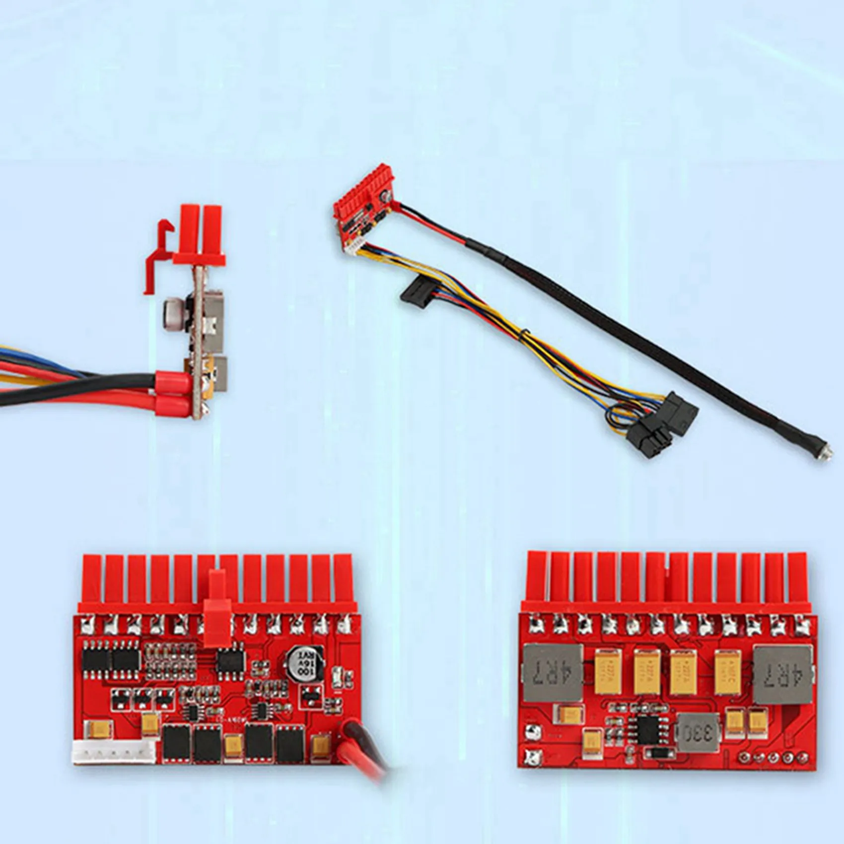 ABRI-2X DC ATX PSU PICO-BOX 12V 160W Pico ATX Switch Peak PSU 24Pin MINI ITX DC To Car ATX Power Supply Wide Input Computer