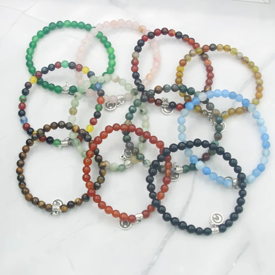 6mm agate prayer beads with 33 beads, scratch-resistant, wear-resistant, portable prayer counting beads for carrying around
