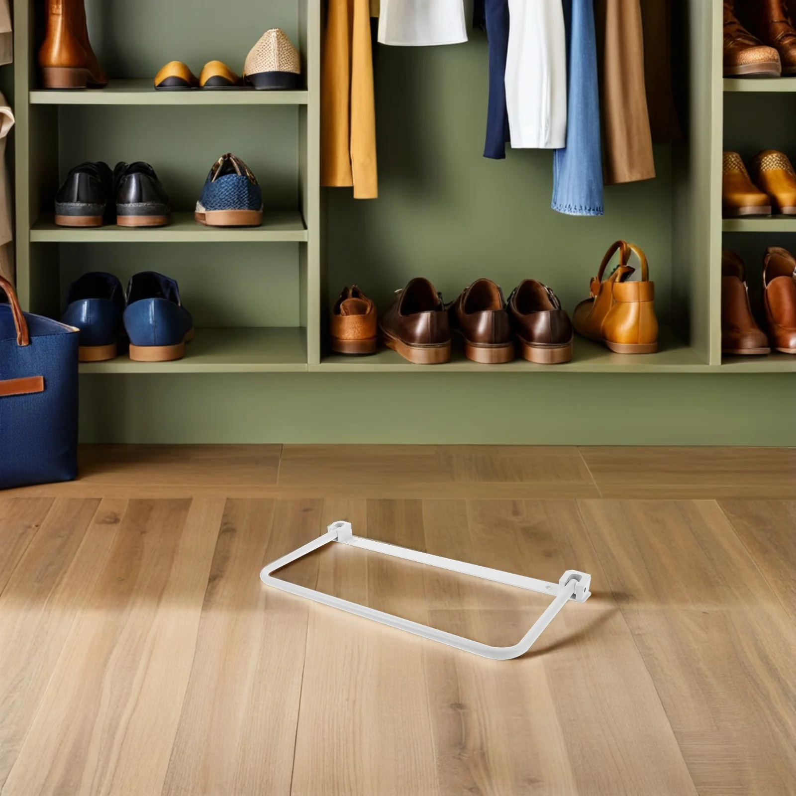 

Foldable Shoe Rack Metal Wall Mounted Rv Aluminum Shoe Organizer Compact Space Saving Storage for Camper Dorm Room Entryway