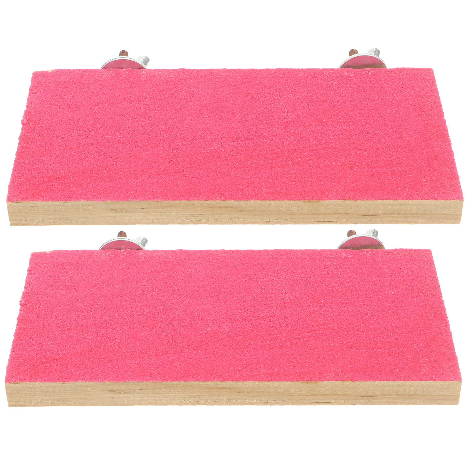 

2pcs Wooden Platforms For Parakeet Cage Accessories Durable Interesting Bird Stand Decorative Parrot Bird Cage Supply For Small