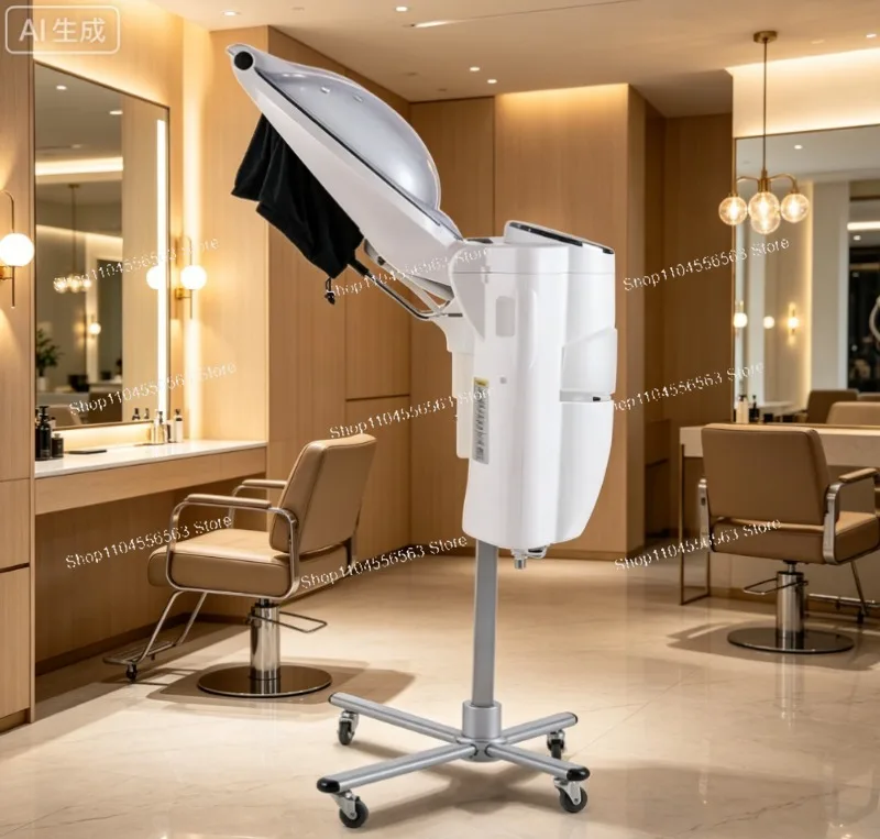 12 Lamp Hair Steamer Ozone Micro Mist, Oil Treatment Steam Care Heater with Remote for Hair Spa Home Salon