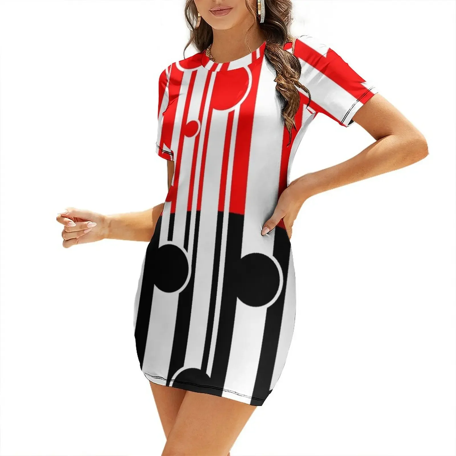 

Maori kowhaiwhai pattern Short-Sleeved Dress summer dress daily dresses for official occasions summer dress women 2026