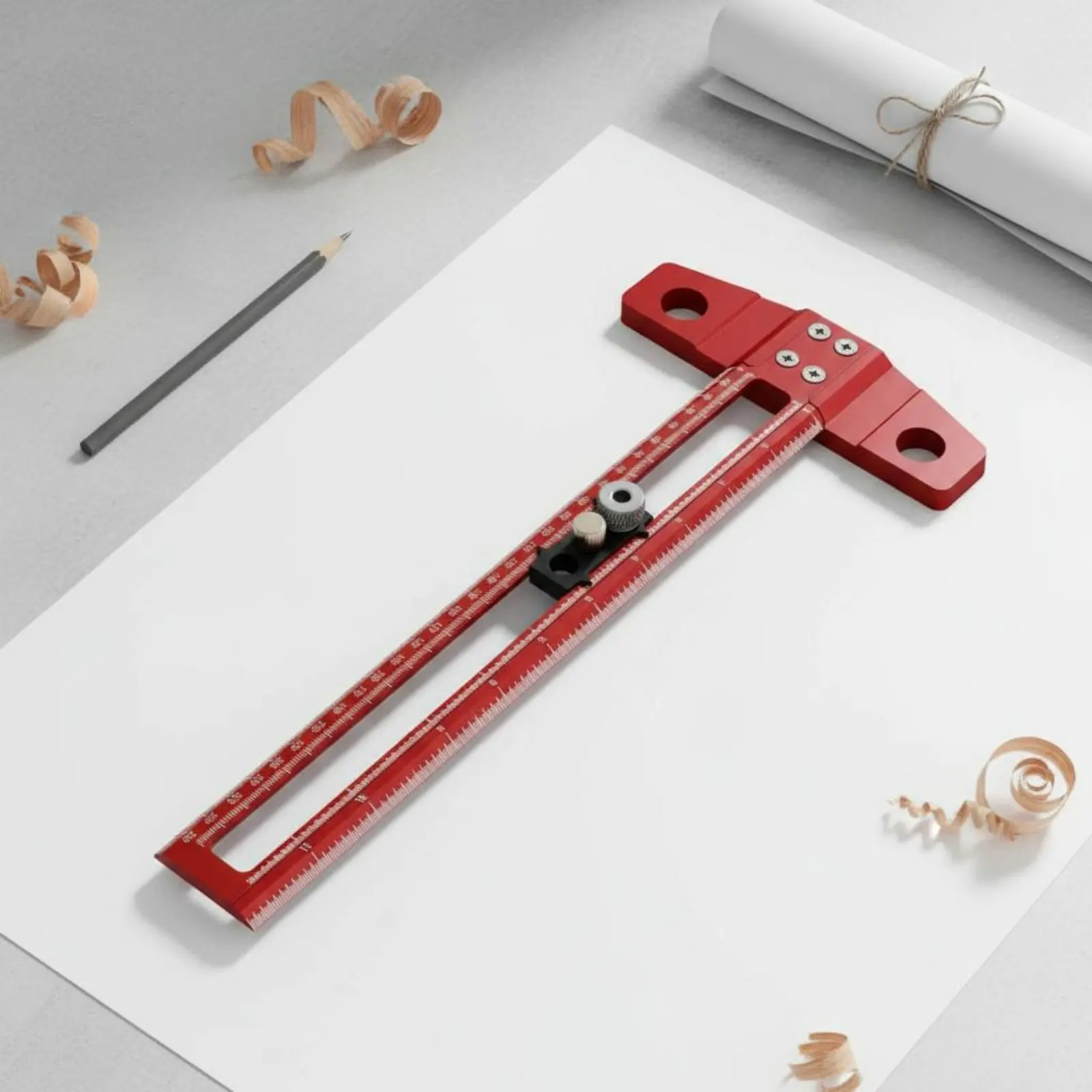 T-Square Ruler Drill Hole Guid - огляд і ціна Workshop Marking Tools