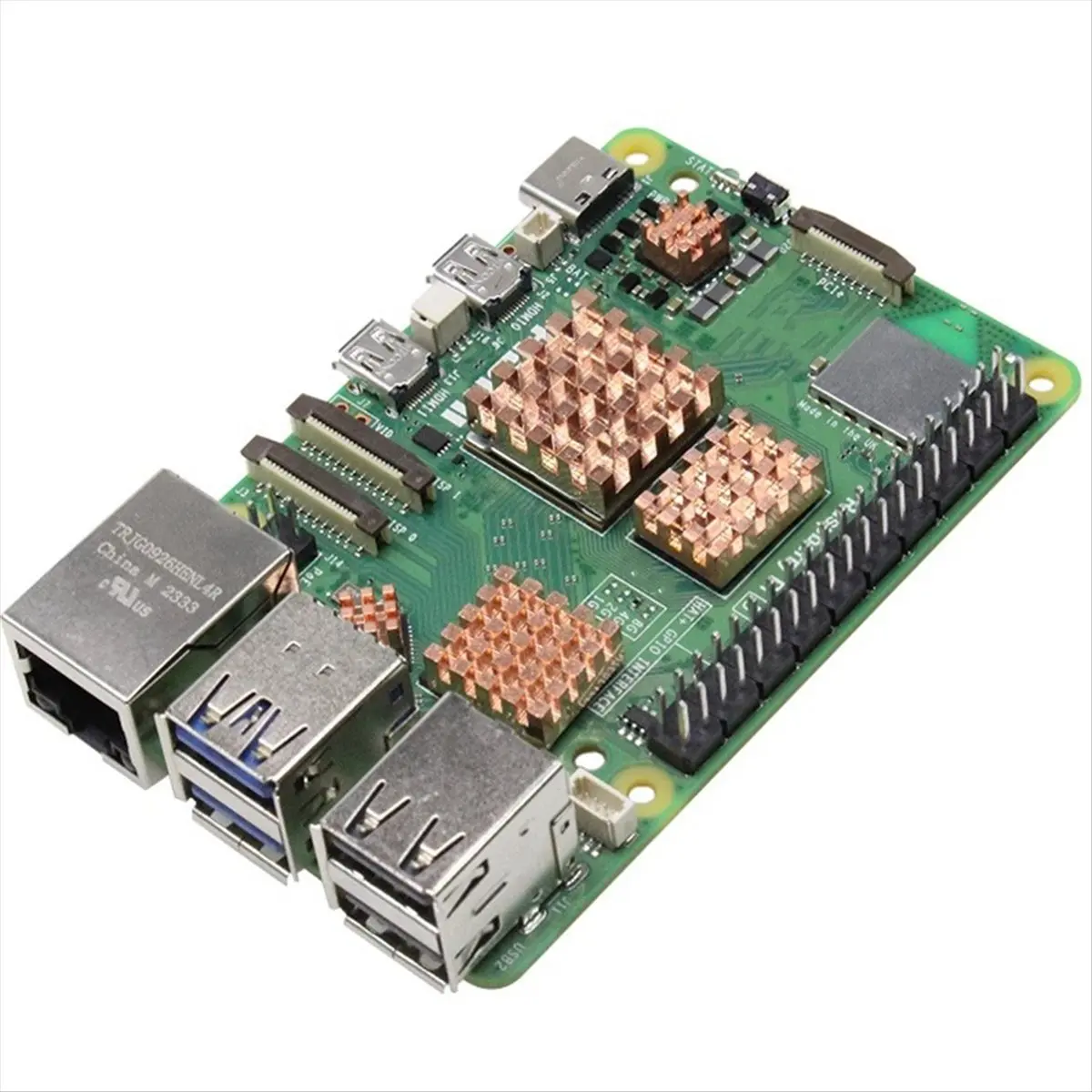 

(BAAY) Heat Sink for Raspberry Pi5 Copper Thermal Heatsink Chip Thermal Heatsink with Adhesive Backing CPU Memory Slot Heatsink