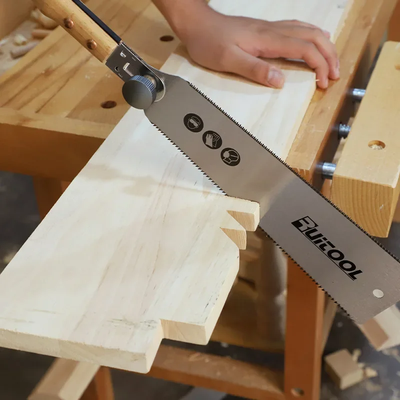 For woodworking 13/22 Inch Hand Saw SK-5 Steel Blade Flexible Wood Pull Saw Ergonomic Design Keyless Blade Change Perfect