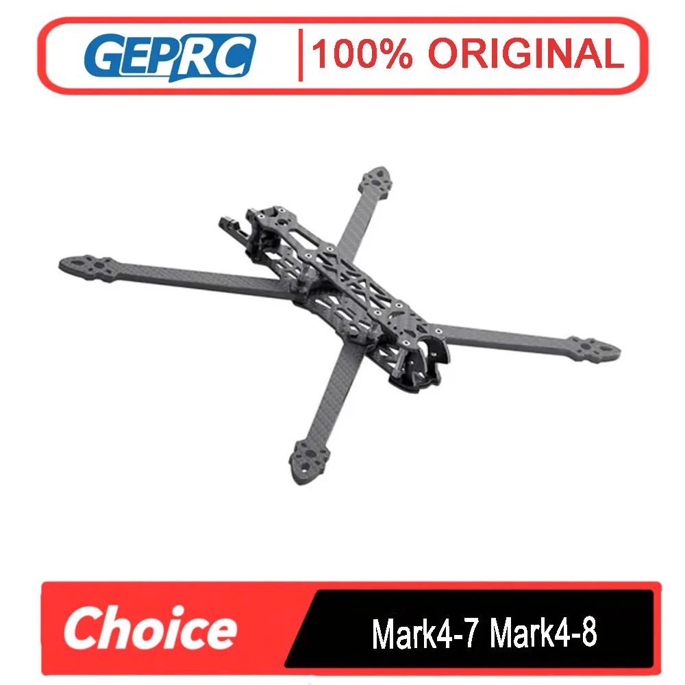 

GEPRC Mark4 7-дюймовая/8-дюймовая рама из углеродного волокна для FPV Racing Drone Quadcopter Freestyle Flight