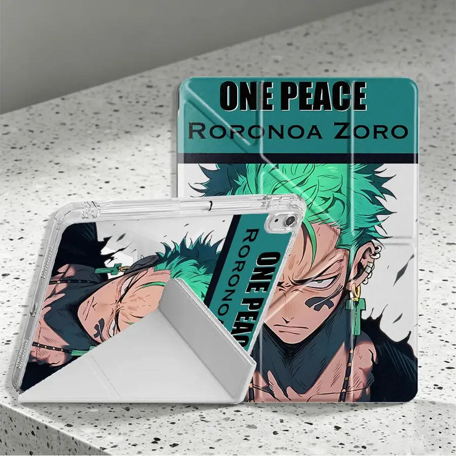 Tablet Case For Samsung Galaxy Tab A11 A8 S9 Plus S8 S7 FE S10 Lite A9 Plus With Pen Slot Cover One Piece Zoro Cool